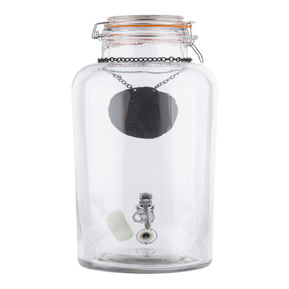 Tablecraft BDG3000 2 gal. Mason Jar Glass Beverage Dispenser