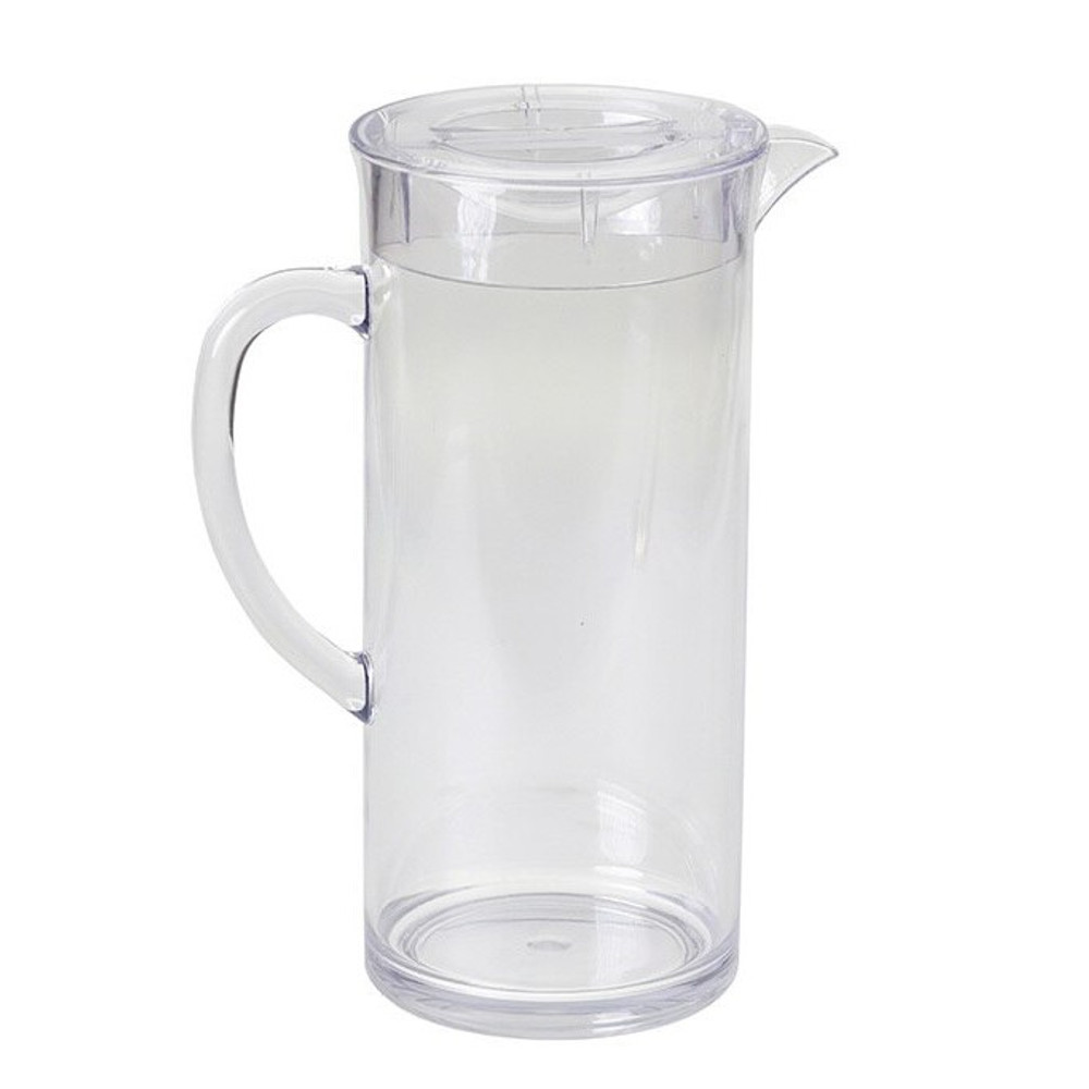 Tablecraft 319 2 Qt. Polycarbonate Pitcher with Ice Core