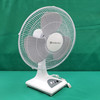 Desk Fan, 16", Oscillating, Black