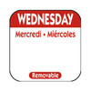 National Checking R103R Removable Labels, 1" x 1", Wednesday, Red, Roll National Checking R103R Removable Labels, 1" x 1", Wednesday, Red, Roll