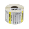 National Checking RIDU2202R Removable Labels, 2" x 2", Tuesday, Yellow, Roll