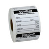 National Checking RIDU2207R Removable Labels, 2" x 2", Sunday, Black, Roll National Checking RIDU2207R Removable Labels, 2" x 2", Sunday, Black, Roll