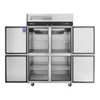 Turbo Air M3R47-4-N M3 Series Top Mount Reach-In Refrigerator - 4 Solid Half-Doors Turbo Air M3R47-4-N M3 Series Top Mount Reach-In Refrigerator - 4 Solid Half-Doors