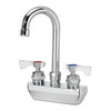 Krowne 14-400L Royal Series 4" Center Wall Mount Faucet with 3.5" Gooseneck Krowne 14-400L Royal Series 4" Center Wall Mount Faucet with 3.5" Gooseneck