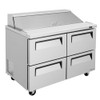 Turbo Air TST-48SD-D4-N Sandwich/Salad Prep Table - 4 Drawers Turbo Air TST-48SD-D4-N Sandwich/Salad Prep Table - 4 Drawers