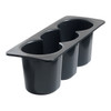 Krowne 30-502 3-Compartment Bottle Wells, Black (2/Pack)