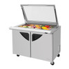 Turbo Air TST-48SD-18-N-GL 2 Doors Mega-Top Sandwich Salad Prep Table w/ Glass Lid Turbo Air TST-48SD-18-N-GL 2 Doors Mega-Top Sandwich Salad Prep Table w/ Glass Lid
