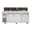 Turbo Air JST-72-N J Series Sandwich/Salad Prep Table, Side Mount, 3 Solid Doors Turbo Air JST-72-N J Series Sandwich/Salad Prep Table, Side Mount, 3 Solid Doors