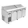 Turbo Air JST-72-N J Series Sandwich/Salad Prep Table, Side Mount, 3 Solid Doors Turbo Air JST-72-N J Series Sandwich/Salad Prep Table, Side Mount, 3 Solid Doors