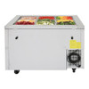 Turbo Air JBT-48-N J Series Buffet Display Table, Side Mount, 2 Solid Doors (Rear view)