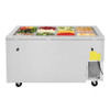 Turbo Air JBT-60-N J Series Buffet Display Table, Side Mount, 2 Solid Doors (Rear view)