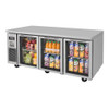 Turbo Air JUR-72-G-N J Series Undercounter Refrigerator, Side Mount, 3 Glass Doors Turbo Air JUR-72-G-N J Series Undercounter Refrigerator, Side Mount, 3 Glass Doors
