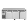 Turbo Air JUR-72S-N6 J Series 3 Solid Doors Undercounter Refrigerator, Side Mount - Narrow Turbo Air JUR-72S-N6 J Series 3 Solid Doors Undercounter Refrigerator, Side Mount - Narrow