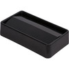 Carlisle 34202403 TrimLine Swing Top Trash Can Lid, Black, For 15 & 23 Gallon
