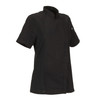 Chef Works BCWSZ006BLKL Springfield Womens Chef Coat, Black, Large, Short Sleeves