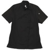 Chef Works BCWSZ006BLKXL Springfield Womens Chef Coat, Black, X-Large, Short Sleeves