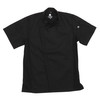 Chef Works BCSZ009BLKXL Springfield Chef Coat, Short Sleeve, Black, Zipper, XL