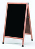 Aarco A-11 Sidewalk A-Frame, Black Marker Board, 24" x 42", Oak Aarco A-11 Sidewalk A-Frame, Black Marker Board, 24" x 42", Oak