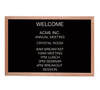 Aarco AOFD2436L Message Board, 36" w x 24" h, Oak, w/ 3/4" Helvetica Letters Aarco AOFD2436L Message Board, 36" w x 24" h, Oak, w/ 3/4" Helvetica Letters