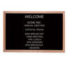 Aarco AOFD2436L Message Board, 36" w x 24" h, Oak, w/ 3/4" Helvetica Letters Aarco AOFD2436L Message Board, 36" w x 24" h, Oak, w/ 3/4" Helvetica Letters