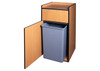 Winco WR-35 Garbage Cabinet, Natural Wood, Tray Top Design Winco WR-35 Garbage Cabinet, Natural Wood, Tray Top Design