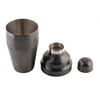 Tablecraft 10552 Cocktail Shaker, 18 oz., 3-Piece, Black Acid Etch Finish