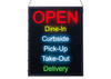 Winco LED-20 All-In-One "Open" LED Sign, 6 Messages, 19"Wx24"H Winco LED-20 All-In-One "Open" LED Sign, 6 Messages, 19"Wx24"H