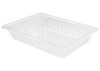 Winco PFSF-8C Clear Polycarbonate Food Box Colander, 8" Deep Winco PFSF-8C Clear Polycarbonate Food Box Colander, 8" Deep