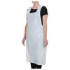 Winco BADP-2846 White Plastic Disposable Bib Apron, 46" x 28", 100 pieces/Box Winco BADP-2846 White Plastic Disposable Bib Apron, 46" x 28", 100 pieces/Box