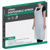 Winco BADP-2846 White Plastic Disposable Bib Apron, 46" x 28", 100 pieces/Box Winco BADP-2846 White Plastic Disposable Bib Apron, 46" x 28", 100 pieces/Box