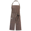 Mercer Culinary M63203BRN Zephyr Bib Apron, 30" x 34", Brown Denim