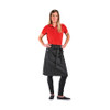 Mercer Culinary M63204BKD Wyatt Mid-Bistro Apron, 21"x26", Black Denim with Black Accents