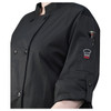 Winco UNF-12WL Chef Jacket, Roll Tab Long Sleeve, White, Large