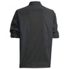 Winco UNF-12KL Chef Jacket, Roll Tab Long Sleeve, Black, Large