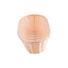 Tablecraft 1113W Oblong Natural Polypropylene Basket, 13" x 5" x 3"