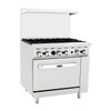 Atosa AGR-6B 36" Gas Range 6 Burners and Standard Oven Atosa AGR-6B 36" Gas Range 6 Burners and Standard Oven