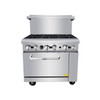 Atosa AGR-6B 36" Gas Range 6 Burners and Standard Oven Atosa AGR-6B 36" Gas Range 6 Burners and Standard Oven