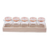 Tablecraft HFLGLASS5 Tasting Flight Set, (1) Wood Crate & (5) 2.4 Oz Glass Tablecraft HFLGLASS5 Tasting Flight Set, (1) Wood Crate & (5) 2.4 Oz Glass