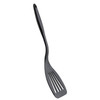 Tablecraft 10054 Slotted Spatula, 12-7/8", Black Silicone Coated Stainless Steel