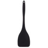 Tablecraft 10055 Solid Spatula, 12-7/8", Black Silicone Coated Stainless Steel