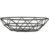 Tablecraft 10463 8" Round  Black Powder Coated Steel Basket