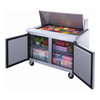 Dukers DSP48-18M-S2 48 1/8" Mega Top Sandwich Prep Table - 2 Doors, 18 Pans Dukers DSP48-18M-S2 48 1/8" Mega Top Sandwich Prep Table - 2 Doors, 18 Pans