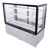 Omcan RS-CN-0471-S Square Glass Refrigerated Display Case, 60" W Omcan RS-CN-0471-S Square Glass Refrigerated Display Case, 60" W