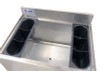Omcan 24" Stainless Steel Ice Bin with 7 Circuit Post-Mix Cold Plate