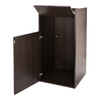 Alpine ALP476-BLK Black 40 Gallon Wood Receptacle Enclosure with Tray Shelf Alpine ALP476-BLK Black 40 Gallon Wood Receptacle Enclosure with Tray Shelf