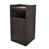 Alpine ALP476-BLK Black 40 Gallon Wood Receptacle Enclosure with Tray Shelf Alpine ALP476-BLK Black 40 Gallon Wood Receptacle Enclosure with Tray Shelf