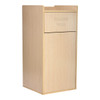 Alpine ALP476-MEO Oak 40 Gallon Wood Receptacle Enclosure with Tray Shelf Alpine ALP476-MEO Oak 40 Gallon Wood Receptacle Enclosure with Tray Shelf
