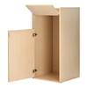 Alpine ALP476-MEO Oak 40 Gallon Wood Receptacle Enclosure with Tray Shelf Alpine ALP476-MEO Oak 40 Gallon Wood Receptacle Enclosure with Tray Shelf