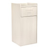 Alpine ALP476-WHI White 40 Gallon Wood Receptacle Enclosure with Tray Shelf