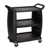 Carlisle CC203603 Bussing Cart, 22" x 18", Black
